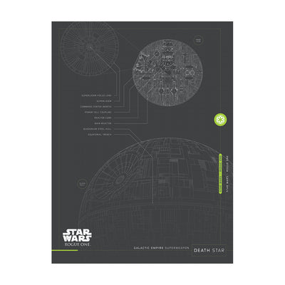 Star Wars Rogue One Death Star Plans Canvas 60x80cm