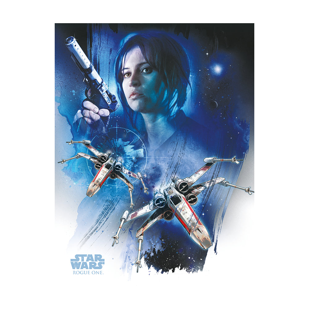 Star Wars Rogue One Jyn & X-Wings Canvas 60x80cm