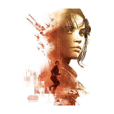 Star Wars Rogue One Jyn Red Canvas 60x80cm